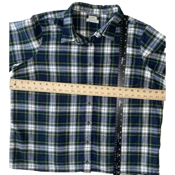 2 LL Bean Plaid Shirts Womens 2X* Nature Outdoor Gorpcore Long Sleeve Flannels - Picture 11 of 12